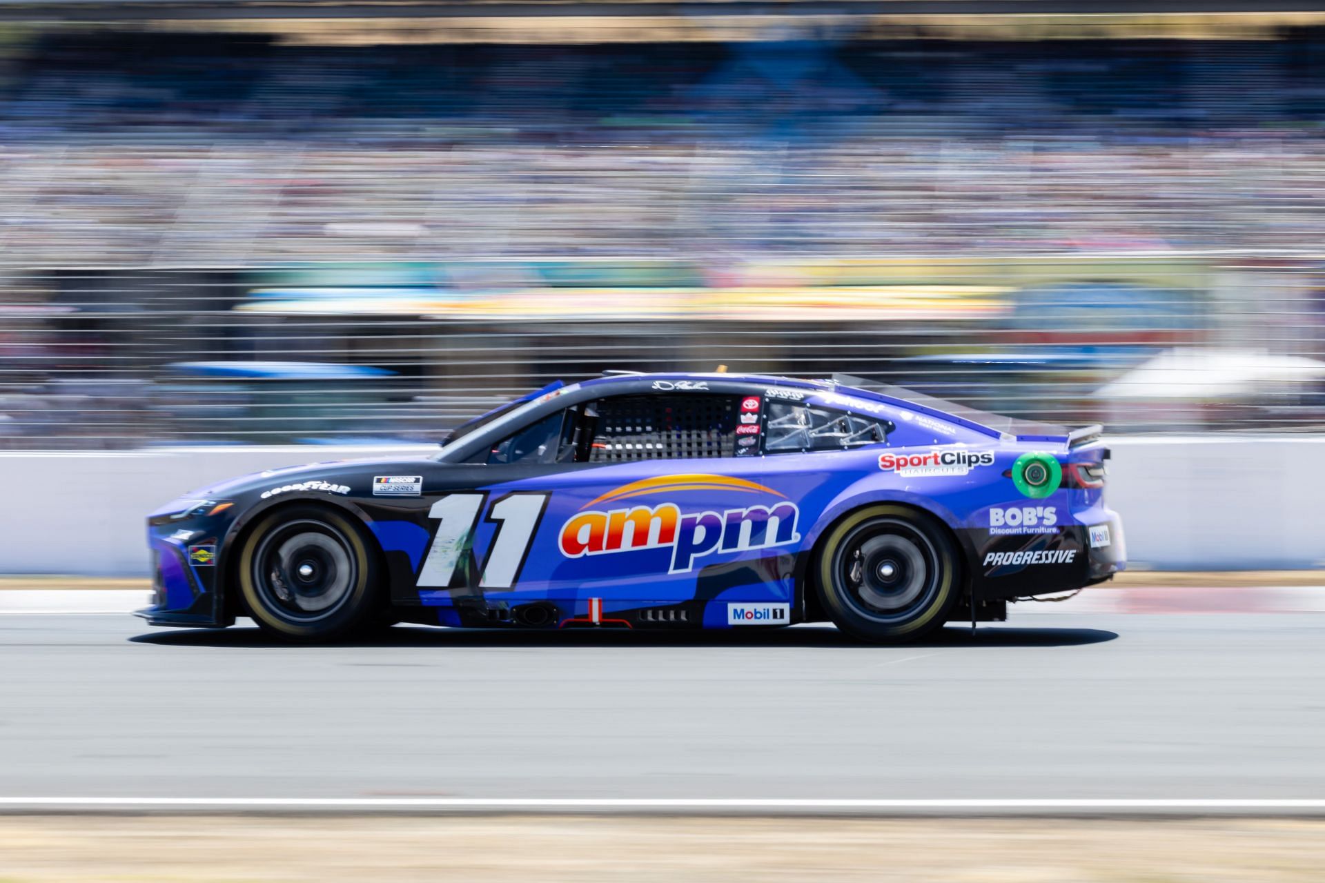Denny Hamlin (11) during the NASCAR Cup Series Toyota/Save Mart 350. Source: Getty